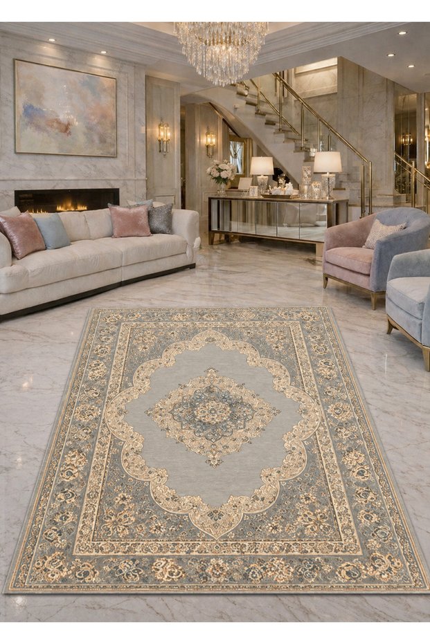 Sdt Mixed Patterned Modern Woven Base Decorative Carpet Sdtamor1484