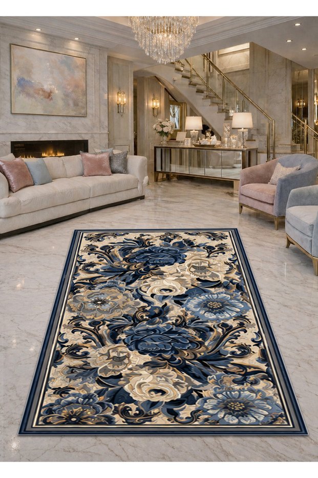 Sdt Mixed Patterned Modern Woven Base Decorative Carpet Sdtamor1481