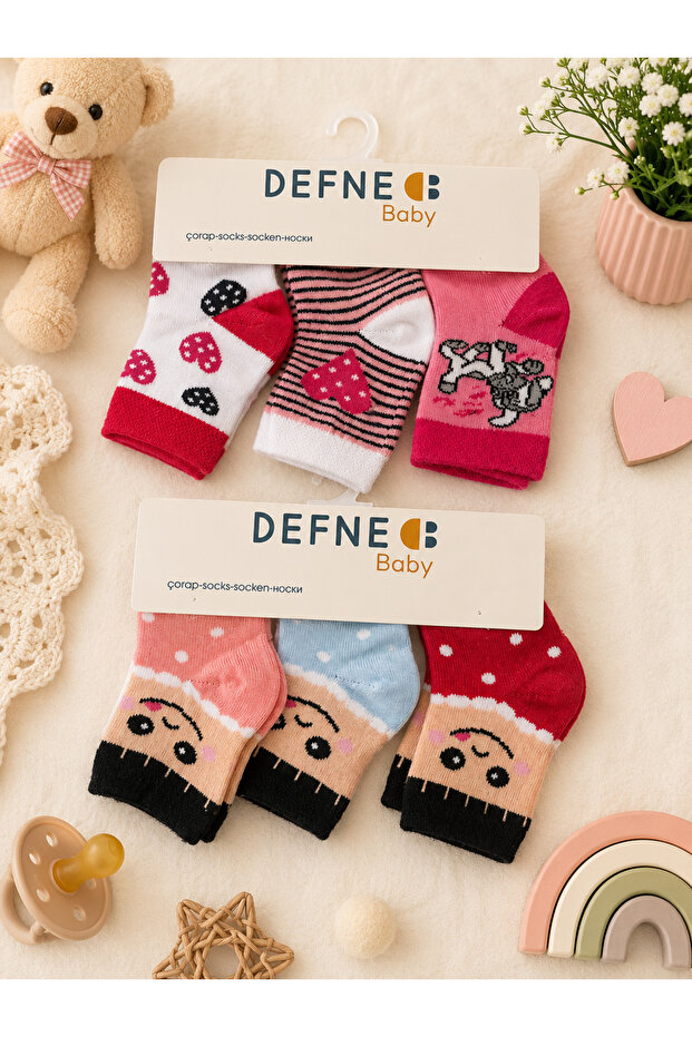 Baby Boy 6-Piece Cotton Socks