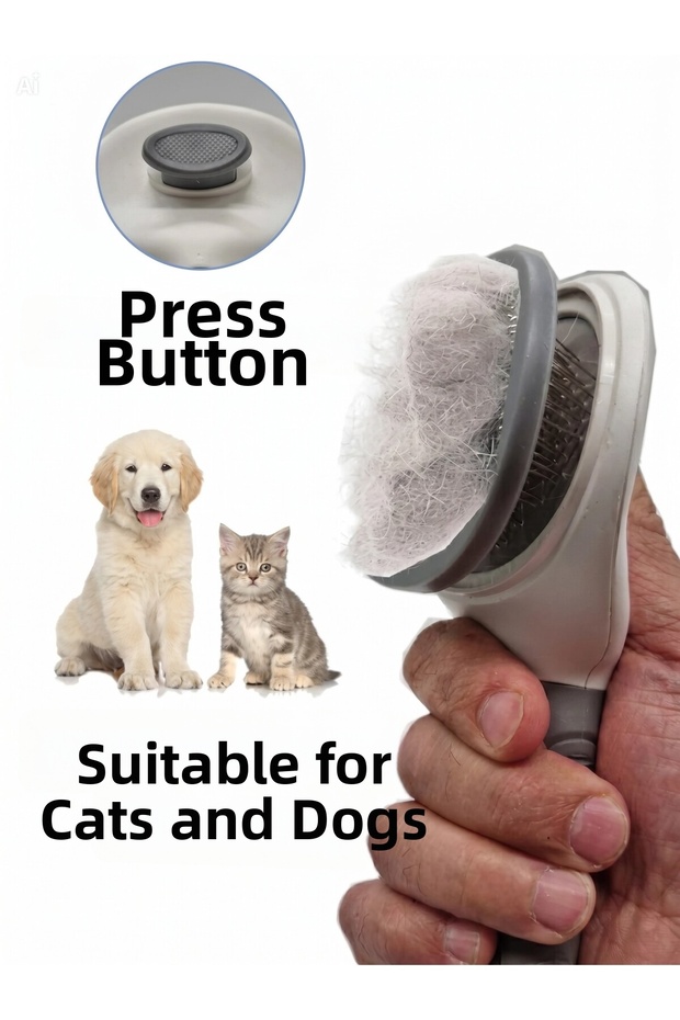 Keyed Hair Collector Pet Comb