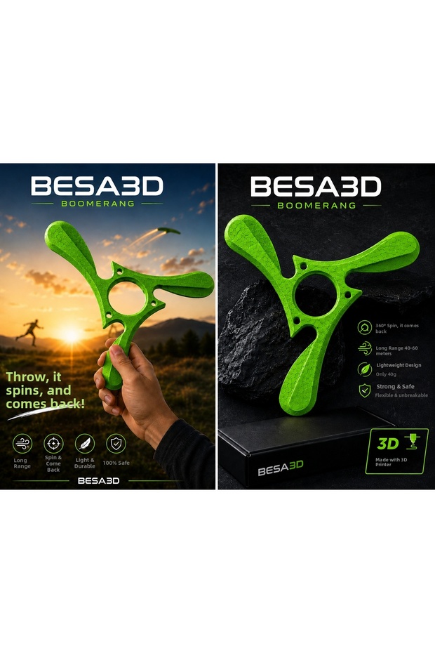 Tri - Boomerang Maxi Boy Sports Boomerang | Lightweight and Durable