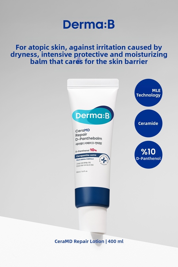 Dryness-Induced Moisturizing Balm for Atopic Skin Derma:B Ceramd Repair D-Panthebalm