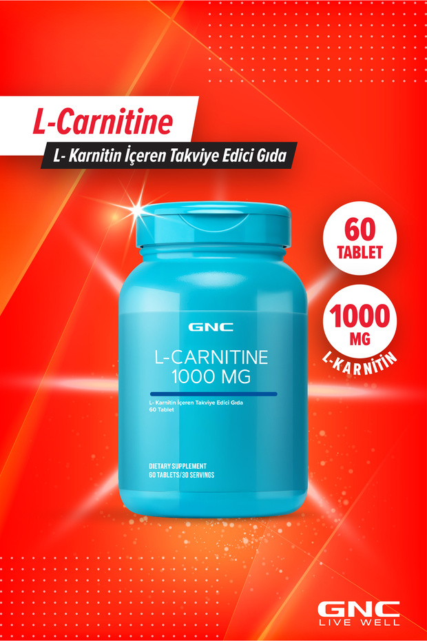 GNC L-Carnitine 1000 mg – 60 Tablet - 1
