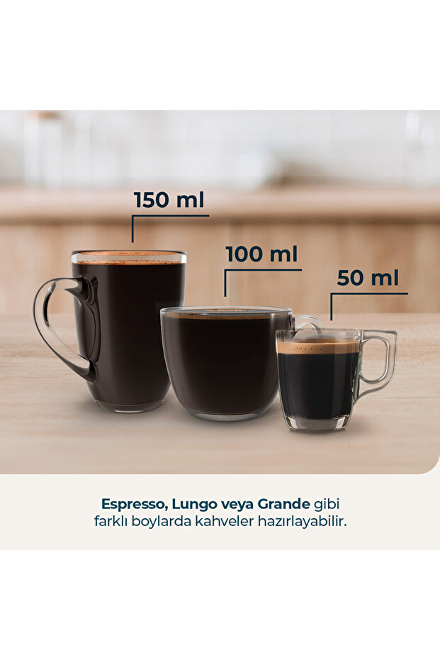 Freestyle Compact Black Espresso Makinesi Kompakt Güçlü 20 Bar - 4
