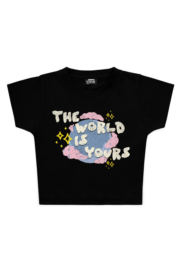 Women's World Is Yours Crop T-Shirt