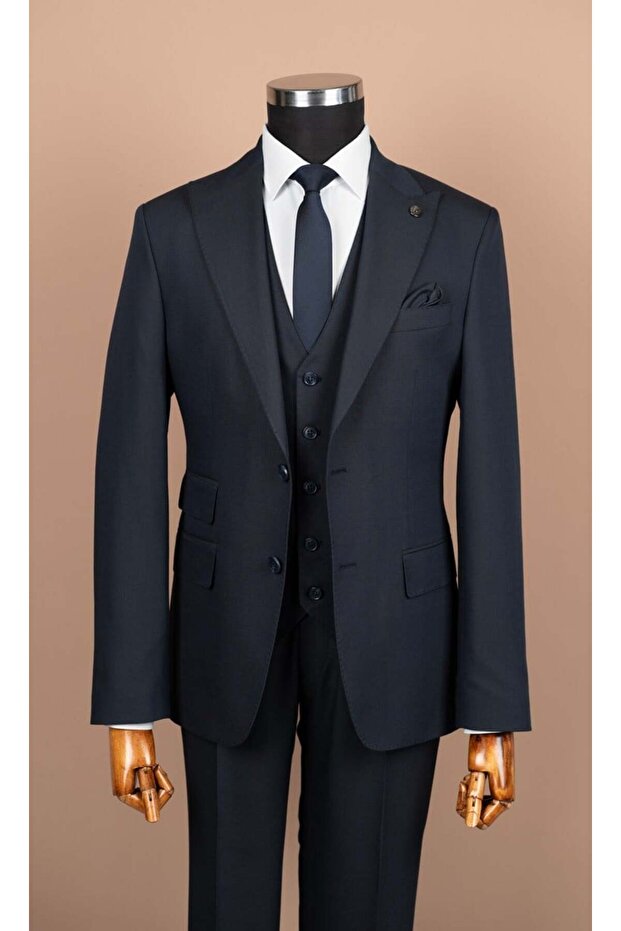 Exclusive Vest Suit Navy Blue