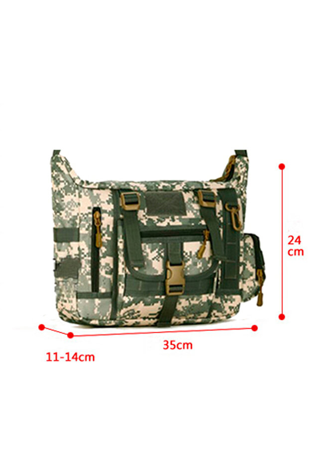Geantă messenger (camuflaj-gri) - 3
