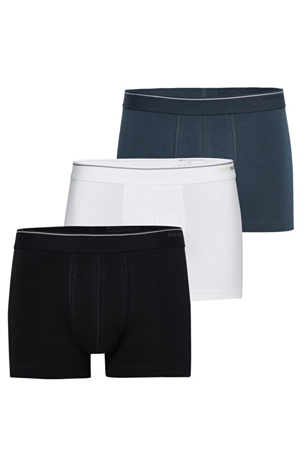 Men's Boxer 3-Pack Tender Cotton 9670 - White Black Anthracite