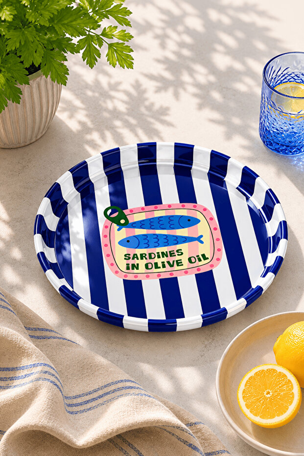 Home 26 cm Sardines Blue Fruit Plate