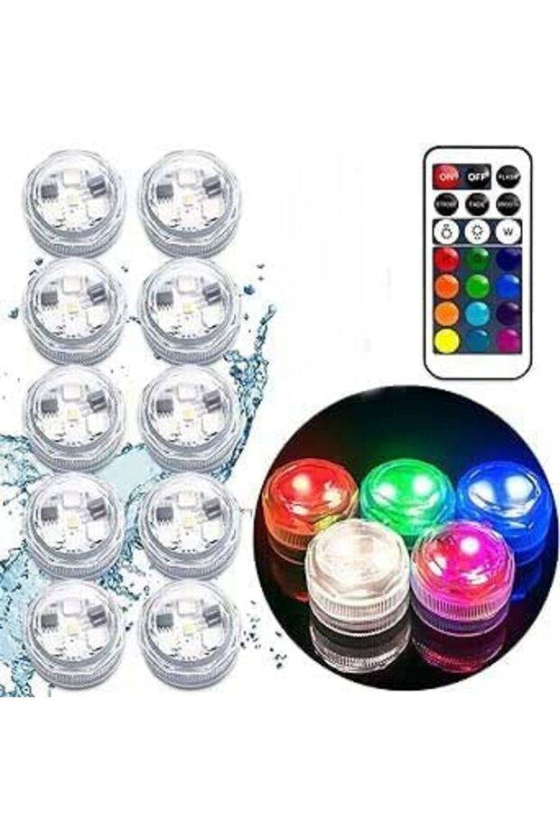 Wireless Adhesive LED Ambient Light, Remote Control Battery-Powered Colorful Night Lights