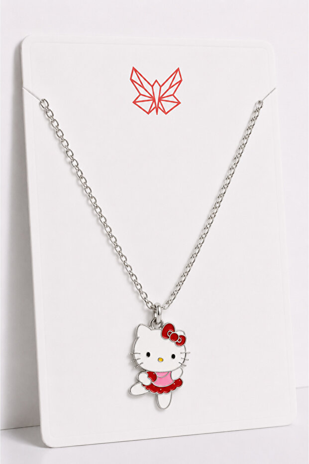 Hello Kity Kuromi Figures Designed Chain Children's Necklaces