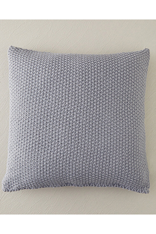 Embrance Knitwear Throw Pillow Cover Gray