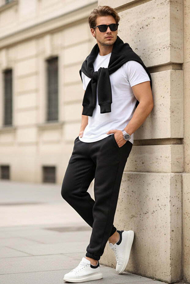 Men's Elastic Leg Jogger Sweatpants