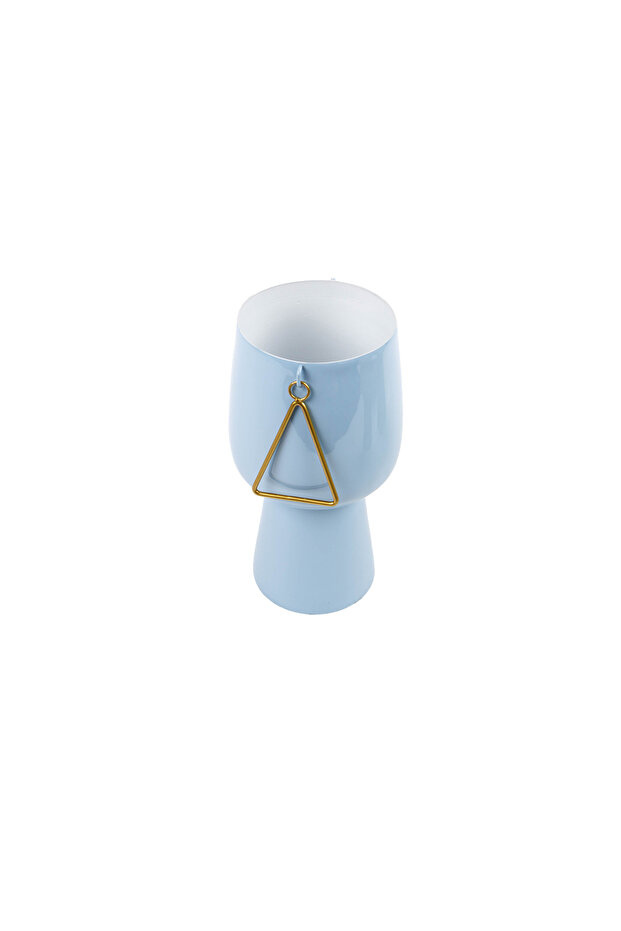 Large Blue Serving Bowl with Stand from Azha
