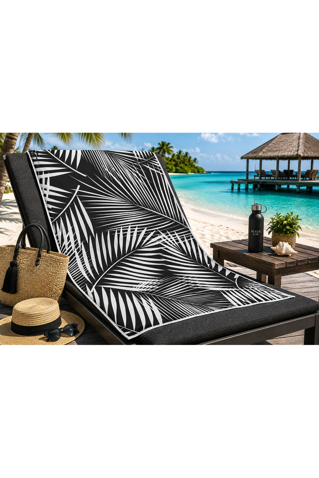 Leaf Beach Towel 75X150Cm