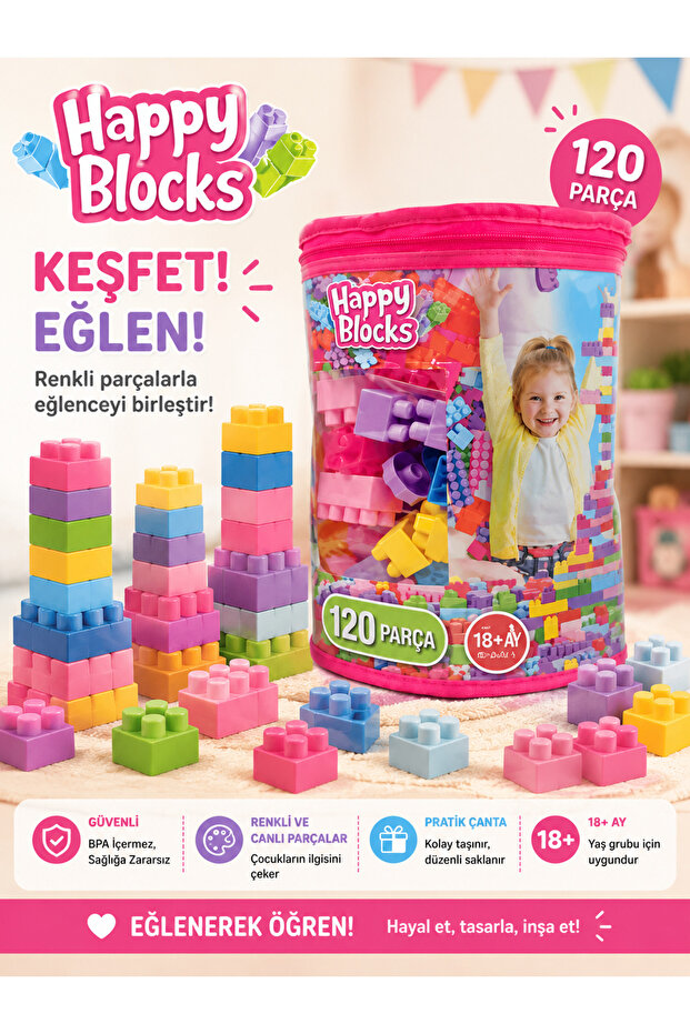 Pastel Bagged 120 Pieces 18m+