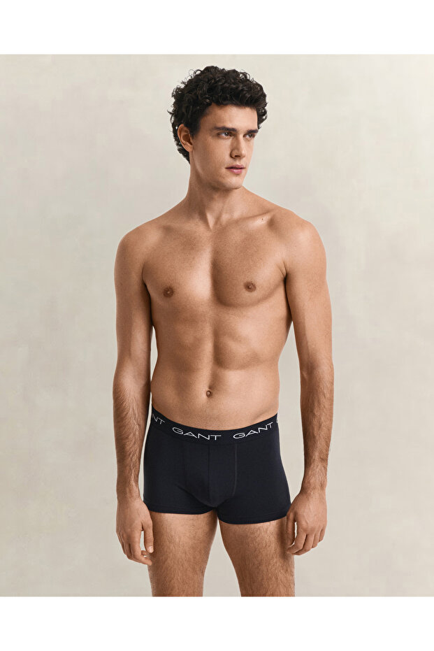 Men's Black Plain Boxer