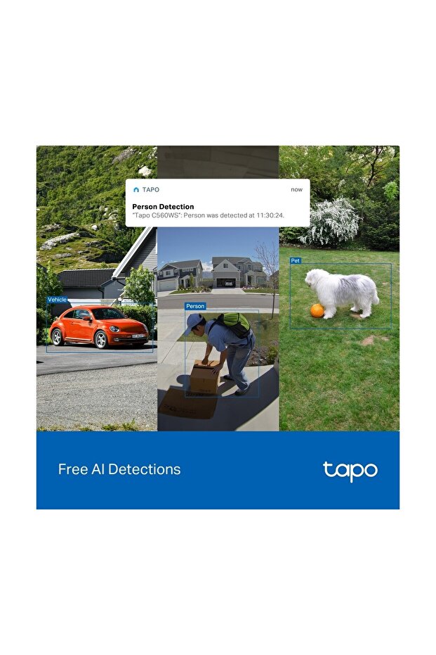 Tapo C560WS 4K 8MP 360° Renkli Gece Görüş ve Akıllı Hareket Algılama Dış Mekan Güvenlik Kamerası - 8