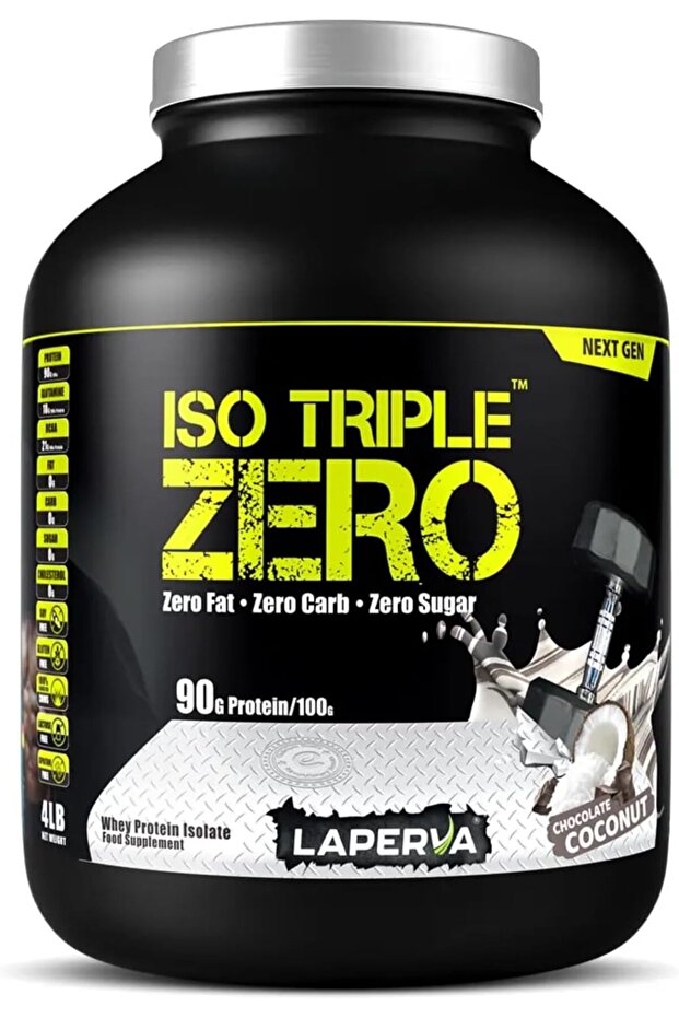 Iso Triple Zero Next Generation Whey Protein, Chocolate Coconut, 4 Lb.