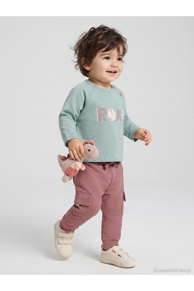 Roar Printed 6-18 Months Set - Green