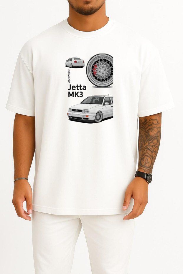 Oversized Jetta Mk3 Chest Design Unisex T-Shirt