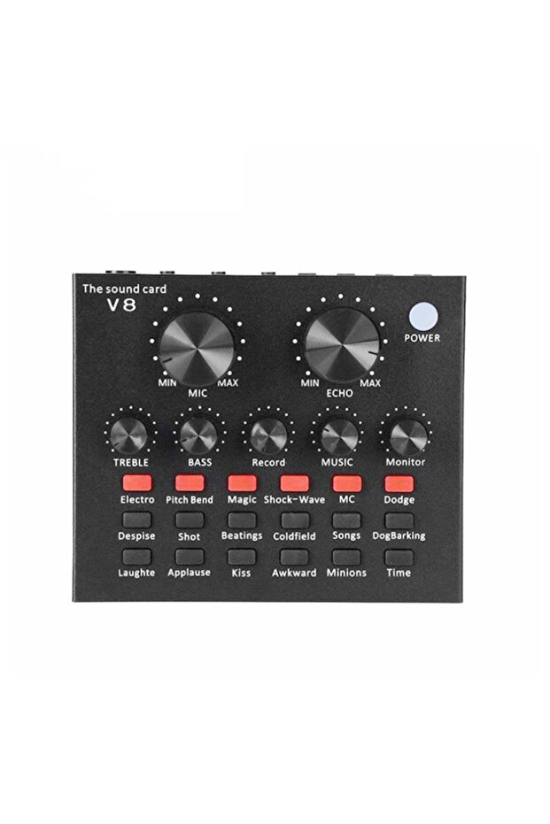 black Cross-border Hot Style V8 Soundcard Broadcast Equipment Suit Computer Phone Trill Game Host Sp