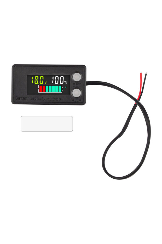 6133ALCD 6133A LCD Voltage Electricity Meter 2 Wire 8V-100V Digital Voltmeter Battery Capacity Volta