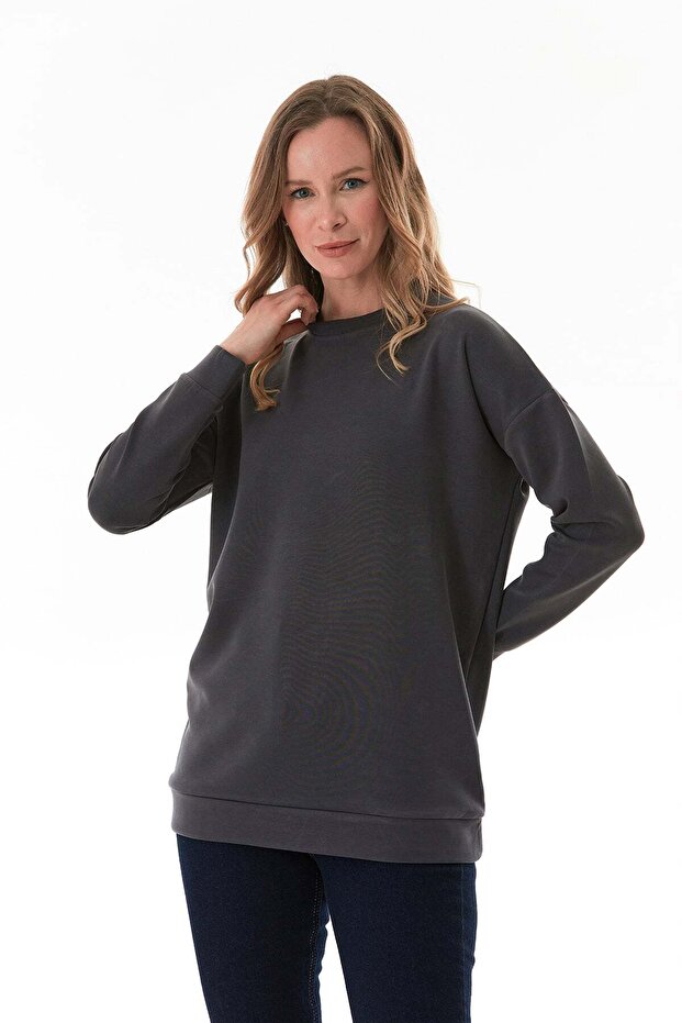 Basic Crew Neck Modal Tunic - 1