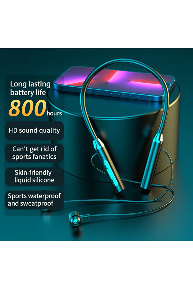 Base- Black New Wireless Neckband audífonos bluetooth items ear buds for xiaomi huawei