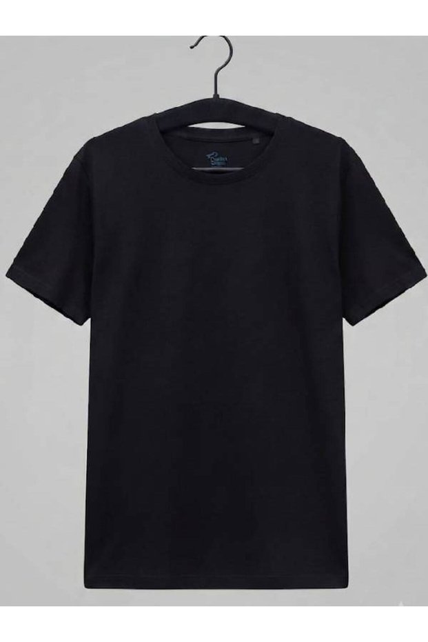 White Plain Crew Neck Men's Unisex T-Shirt T-Shirt