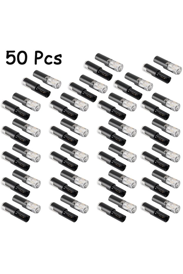50 PCS 15/20/30/50pcs Electronics Wire Connector 1Pin Way Plug Docking I Type Wire connection of Qui