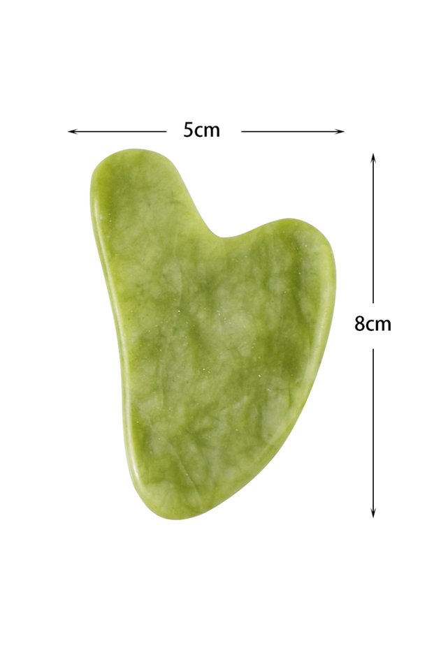 ArmyGreen Natural Stone GuaSha Jade Facial Beauty Scraping Massage Tools Firm Skin Care Face Gua Sha