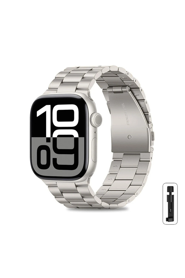 42 44 45 46 49mm Starlight Stainless Steel Strap for Watch Ultra 3/2 Band 46mm 49mm 40mm 44mm 42mm