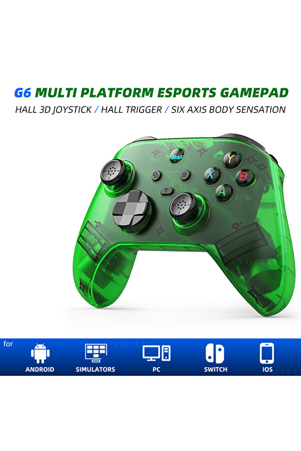 Green VILCORN G6 Wireless Game Controller for iOS/Android Smartphones Bluetooth-Compatible Gamepads