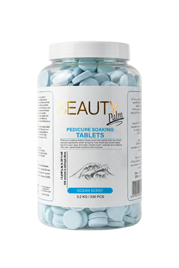 Pedicure Soaking Tablets 530pcs - Ocean Scent, 3.2kg