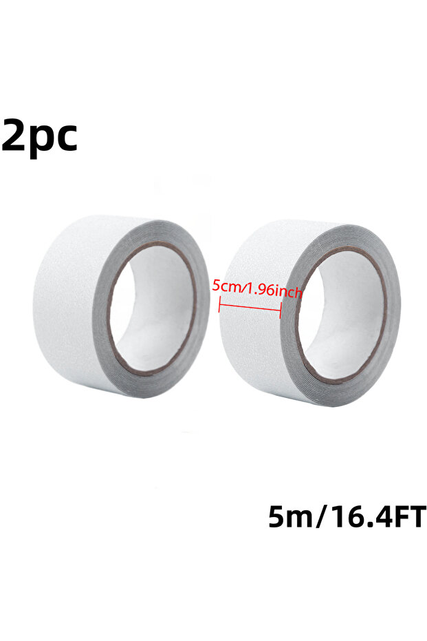 50mm 5m 5cmx5mx2pc Transparent Anti-Slip Tape, Waterproof and Anti-Slip, Providing Excellent Grip, S
