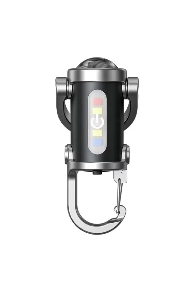 مصباح يدوي صغير قابل لإعادة الشحن بتقنية LED فائق السطوع، مزود بحلقة مفاتيح، مقاوم للماء، مناسب للتخييم، قطعة واحدة (1-5 قطع).