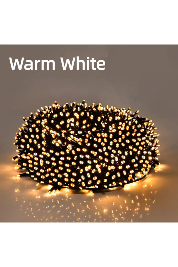 10M EU Plug Warm White 100M 50M Twinkle Star LED String Lights Waterproof 8 Lighting Modes For Outdo
