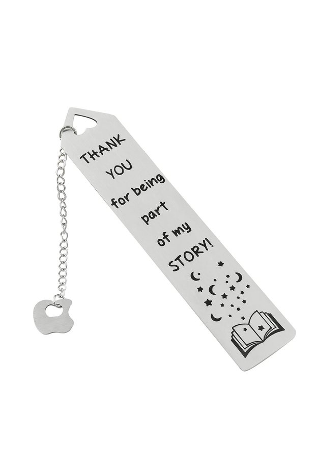 SQ0071 “Thank You for Being Part of My Story!” Stainless Steel Bookmark Readings Tool Stationery Fes