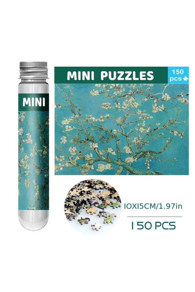 Apricot Blossoms 150pcs Test Tube Jigsaw Puzzle World Famous Painting Van Gogh The Starry Night Chri