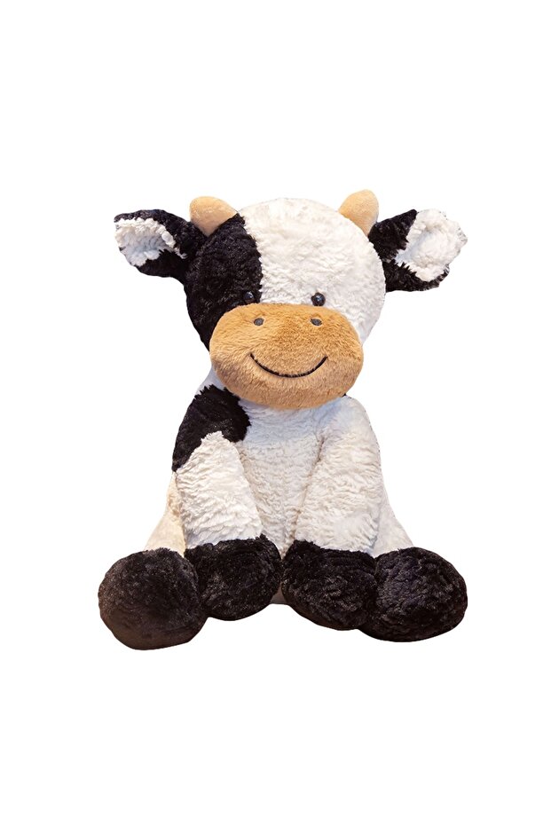 25cm black Nice 25CM-70CM Huggable Plush Cow Toy Lovely Cattle Plush Stuffed Animals Cattle Soft Dol