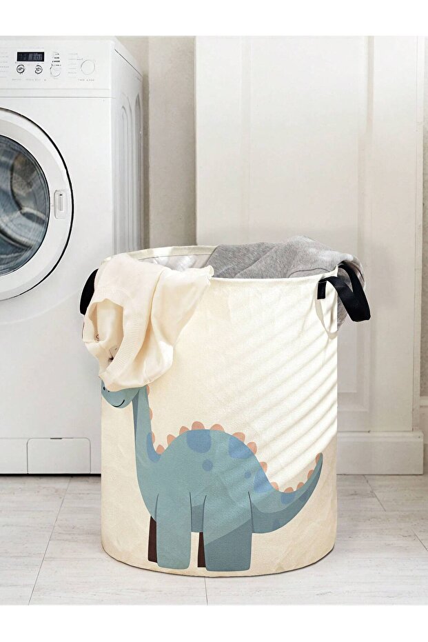 dinosaur Dinosaur laundry basket, foldable large capacity canvas storage bucket, children's toy clot