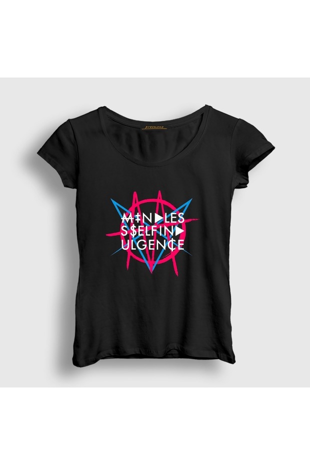 Women's Black Logo V2 Mindless Self Indulgence Rock T-Shirt 613435Tt