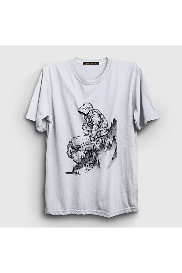 Unisex White Hill Iron Giant T-Shirt 566627Tt