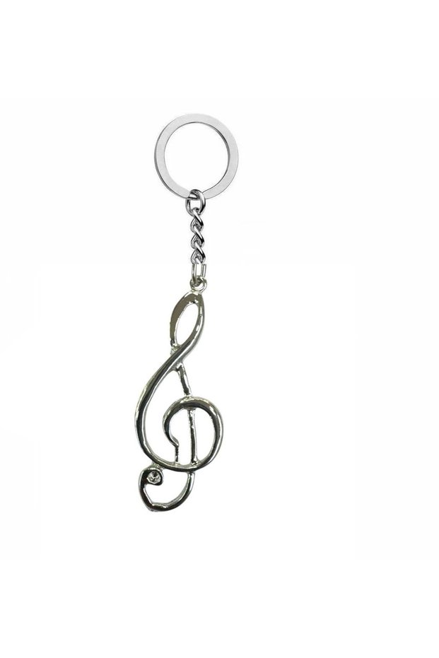 Metal Keychain with Left Hand Switch Figure – Unisex – Music Themed Accessory