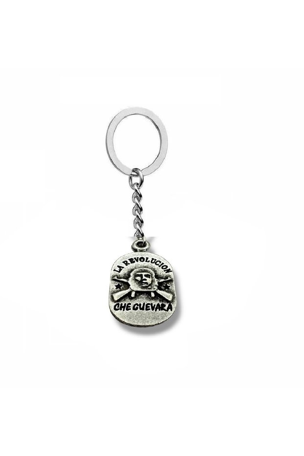 Revolution – Antique Unisex Keychain with Che Guevara Figure – Icon of Freedom, Courage, and Resistance Spirit