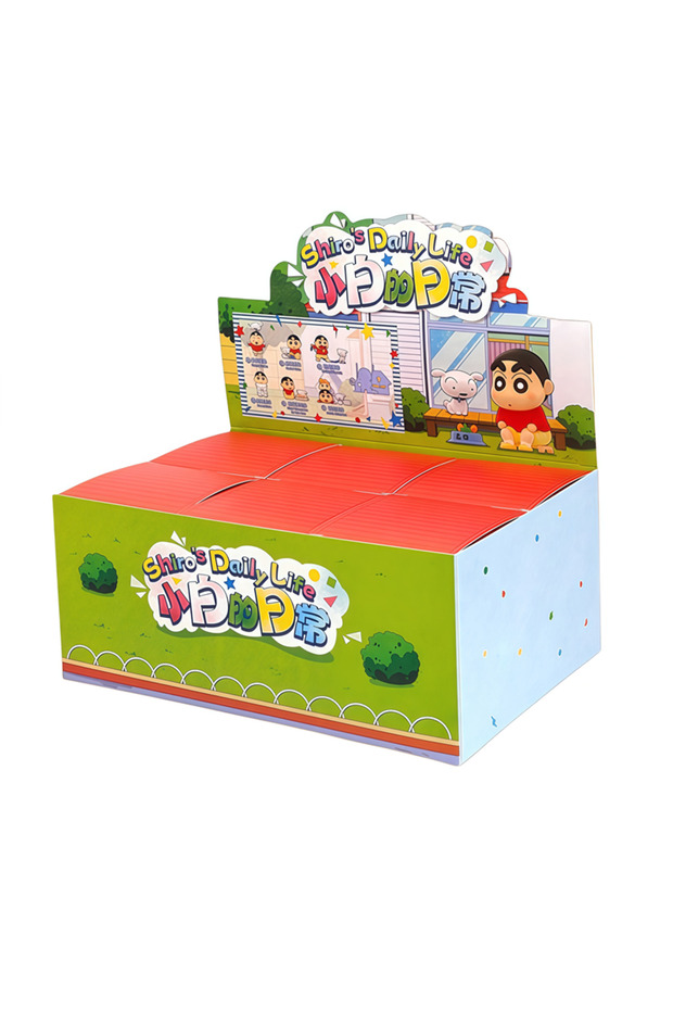 6pcs Crayon Shin Chan Shiro Daily Life Play Series Action Figure Model Statue Peripheral Surprise Bo