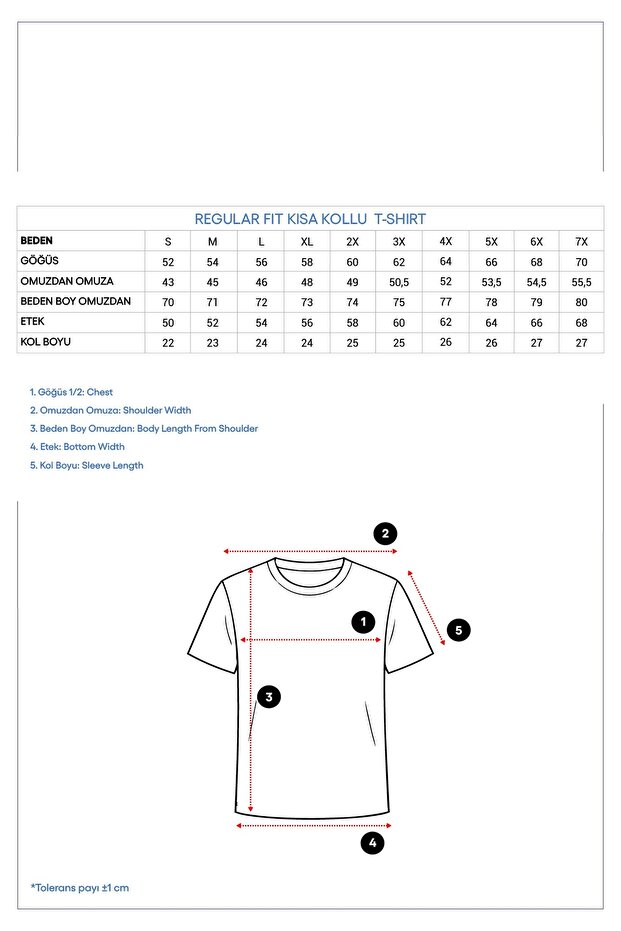 Single Jersey Cotton - Crew Neck Regular Fit T-Shirt