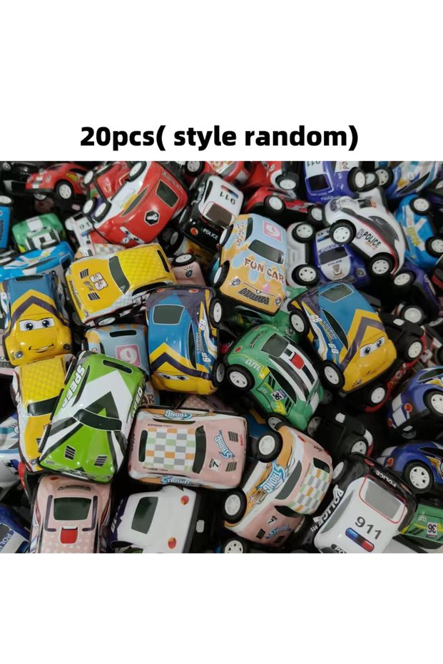 20 pcs 20 Pcs Mini Alloy Cars, Toy Cars, Boy Toys, Car Toys, Rebound Cars, Inertial Mini Simulation