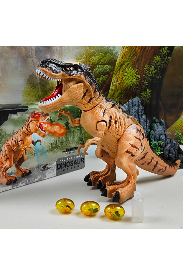 ZONG56 Electric Toy Large Size Walking Spray Lay Eggs Dinosaur Robot for Kids With Light Sound Mech